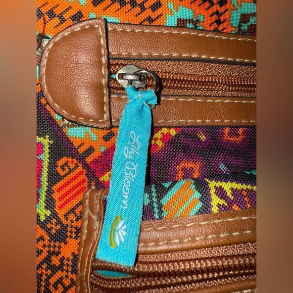 LILY BLOOM Crossbody Shoulder Bag Multi Colored Adjustable Strap Recycled - Picture 2 of 5